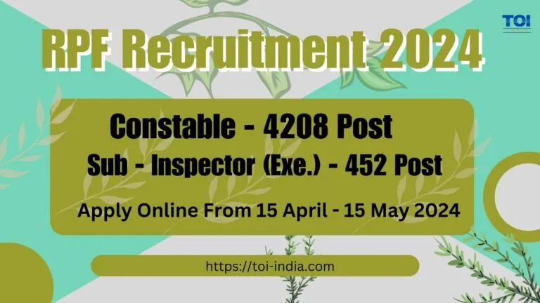 Rpf Receruitment