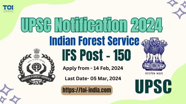 Upsc IFS Recruitrment 2024