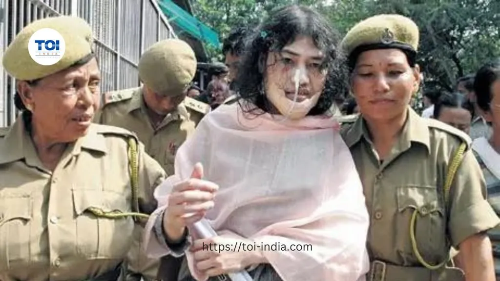 Irom Chani Sharmila With Police