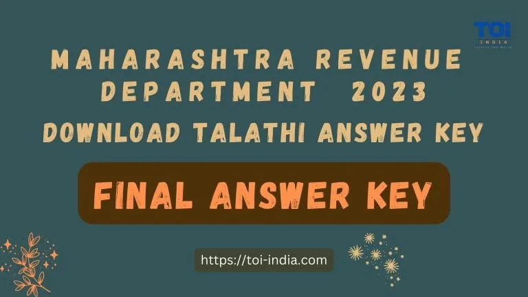 Download Talathi Final Answer Key